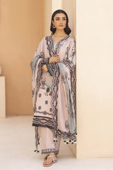 Meemzey - Ready To Wear 3 pc Lawn Printed with Embroidery Suit - MZ - 1011