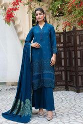 Meemzey - Ready To Wear 3 pc Lawn Embroidered Suit - MZ-1018
