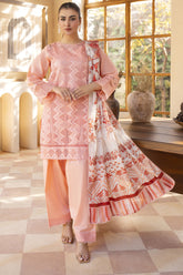 Meemzey - Ready To Wear 3 pc Lawn Embroidered Suit - MZ-1023