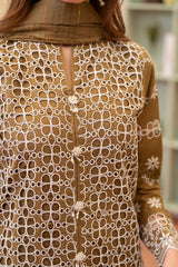 Meemzey - Ready To Wear 3 pc Lawn Embroidered Suit - MZ-1028