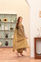 Meemzey - Ready To Wear 3 pc Lawn Embroidered Suit - MZ-1028
