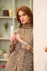 Meemzey - Ready To Wear 3 pc Lawn Embroidered Suit - MZ-1028