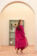 Meemzey - Ready To Wear 3 pc Lawn Embroidered Suit - MZ-1030