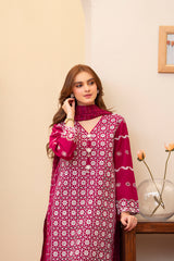 Meemzey - Ready To Wear 3 pc Lawn Embroidered Suit - MZ-1030