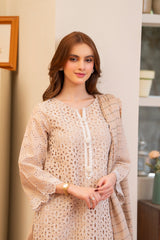 Meemzey - Ready To Wear 3 pc Lawn Embroidered Suit - MZ-1031
