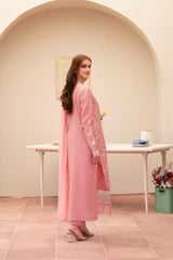 Meemzey - Ready To Wear 3 pc Lawn Embroidered Suit - MZ-1032