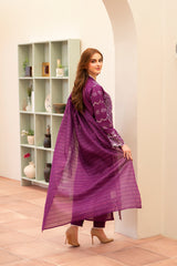 Meemzey - Ready To Wear 3 pc Lawn Embroidered Suit - MZ-1033