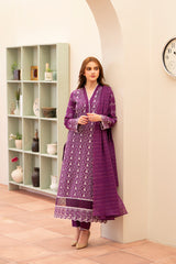 Meemzey - Ready To Wear 3 pc Lawn Embroidered Suit - MZ-1033