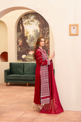 Meemzey - Ready To Wear 3 pc Lawn Embroidered Suit - MZ-1026