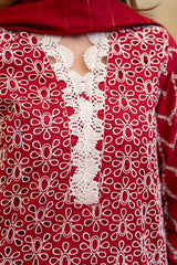 Meemzey - Ready To Wear 3 pc Lawn Embroidered Suit - MZ-1037