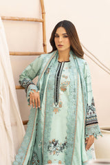 Meemzey - Ready To Wear 3 pc Lawn Printed with Embroidery Suit - MZ - 1006