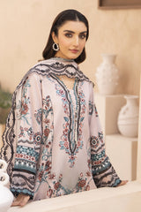 Meemzey - Ready To Wear 3 pc Lawn Printed with Embroidery Suit - MZ - 1011