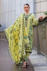 Meemzey - Ready To Wear 3 pc Lawn Printed with Embroidery Suit - MZ - 1001