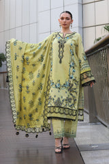 Meemzey - Ready To Wear 3 pc Lawn Printed with Embroidery Suit - MZ - 1001