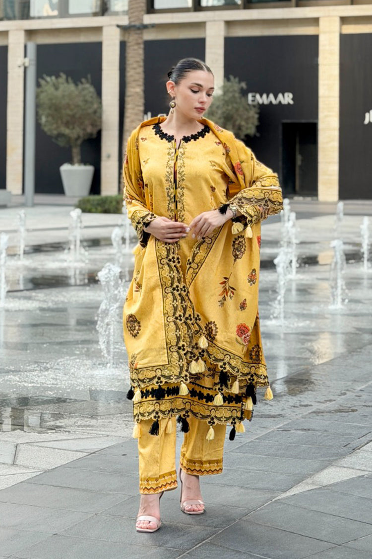 Meemzey - Ready To Wear 3 pc Lawn Printed with Embroidery Suit - MZ - 1003