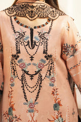 Meemzey - Ready To Wear 3 pc Lawn Printed with Embroidery Suit - MZ - 1008