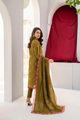 Meemzey - Ready To Wear 3 pc Lawn Embroidered Suit - MZ-1013