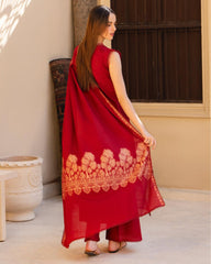 Meemzey - Ready To Wear 3 pc Lawn Embroidered Suit - MZ-1022
