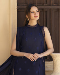 Meemzey - Ready To Wear 3 pc Lawn Embroidered Suit - MZ-1019