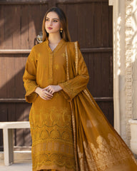 Meemzey - Ready To Wear 3 pc Lawn Embroidered Suit - MZ-1021