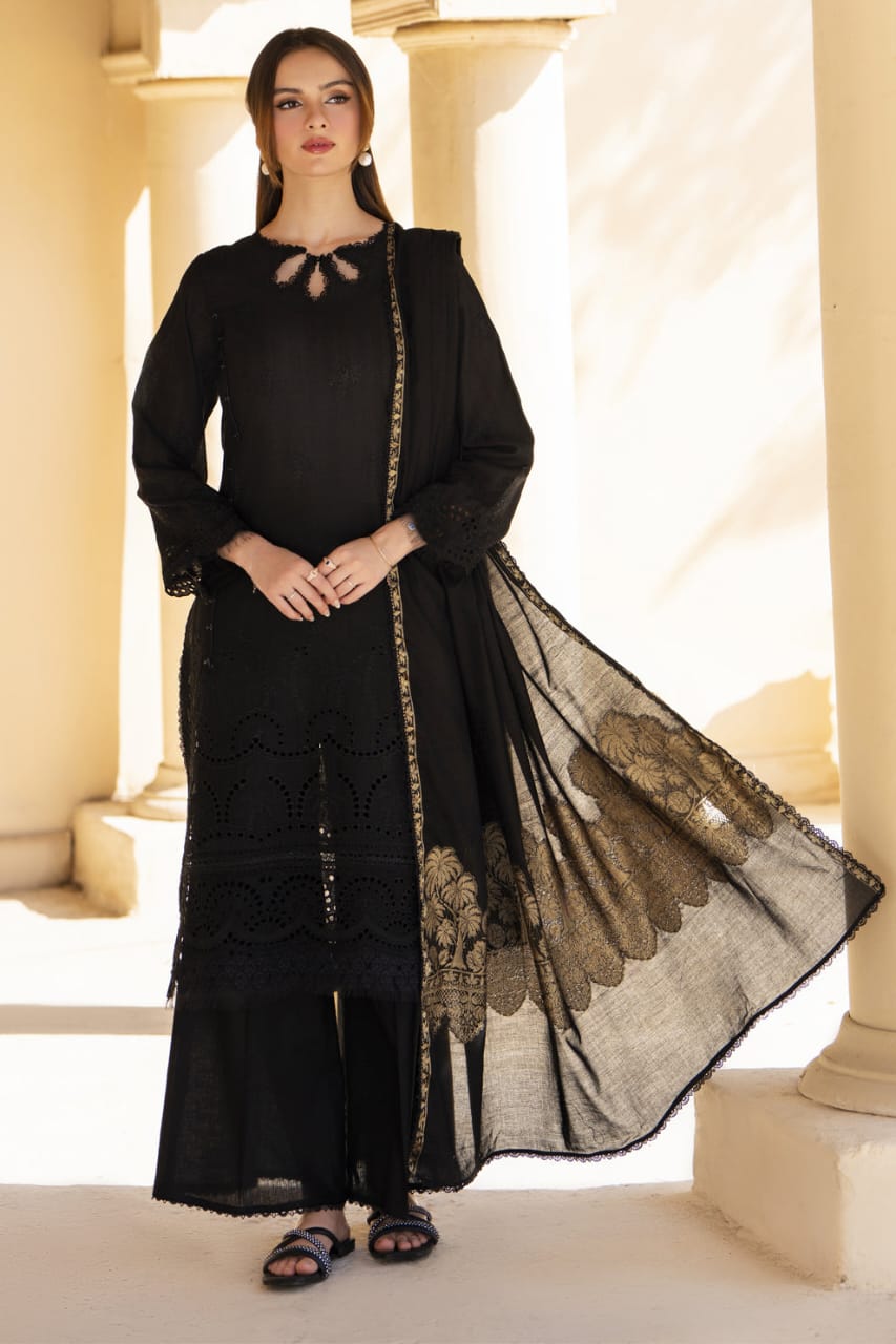 Meemzey - Ready To Wear 3 pc Lawn Embroidered Suit - MZ-1020