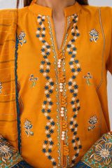 Meemzey - Ready To Wear 3 pc Lawn Embroidered Suit - MZ-1012