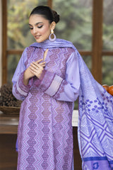 Meemzey - Ready To Wear 3 pc Lawn Embroidered Suit - MZ-1024